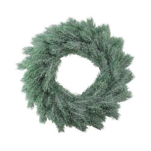 Northlight Green Frosted Pine Artificial Christmas Wreath - 16-Inch, Unlit