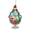 Northlight 4.5'' Pink And Green Glass Matte Finish Ice Cream Christmas Ornament