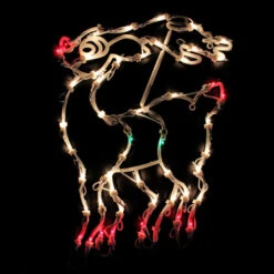 Northlight 18" Lighted Reindeer Christmas Window Silhouette Decoration