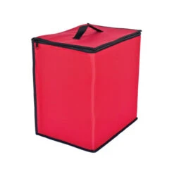 Northlight 48ct Red And Black Zip Up Christmas Ornament Storage Tub