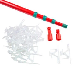 Northlight Set Of 25 Ladderless Red And Green Light Hanging Kit, 11ft