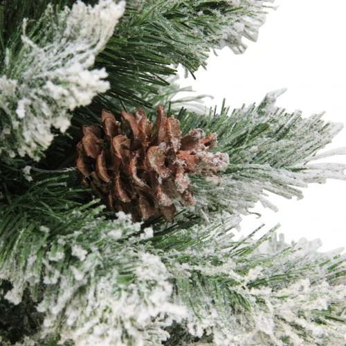 Northlight 6' Medium Flocked Angel Pine Artificial Christmas Tree - Unlit - Image 3