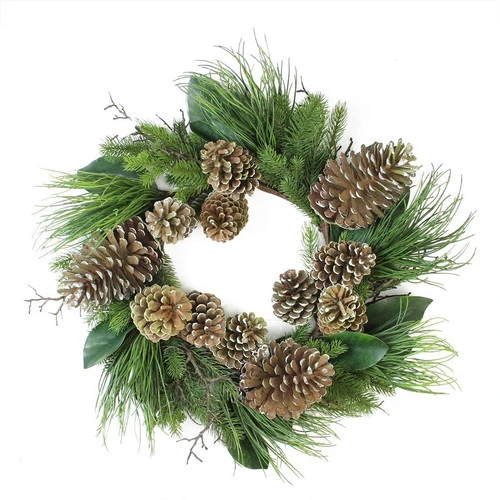 Northlight Pine Cones And Foliage Christmas Wreath - 28-Inch, Unlit