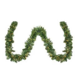 Northlight 50' X 14" LED Lighted Ashcroft Cashmere Pine Commercial Christmas Garland - Clear Lights
